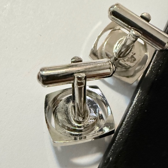 Cufflinks set of Vintage Unbranded orange stone - Picture 13 of 14